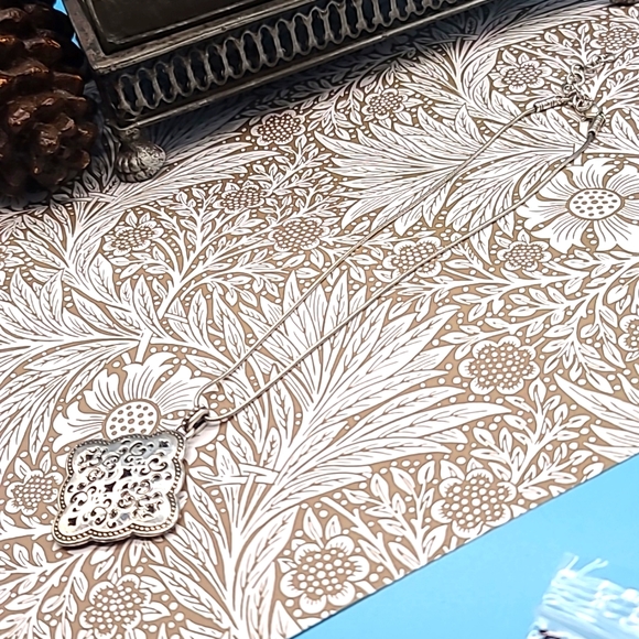 Brighton $78 "FORTUNA" Reversible Pendant w Swarovski Crystal Trim π - Picture 3 of 10